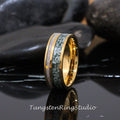8mm yellow gold moss agate white opal men ring
Combo Moss Agate Fire White Opal Wedding Ring 8mm 6mm Yellow Gold Tungsten Wedding Ring Eco-Friendly Men Band Mens Ring Men & Women Ring