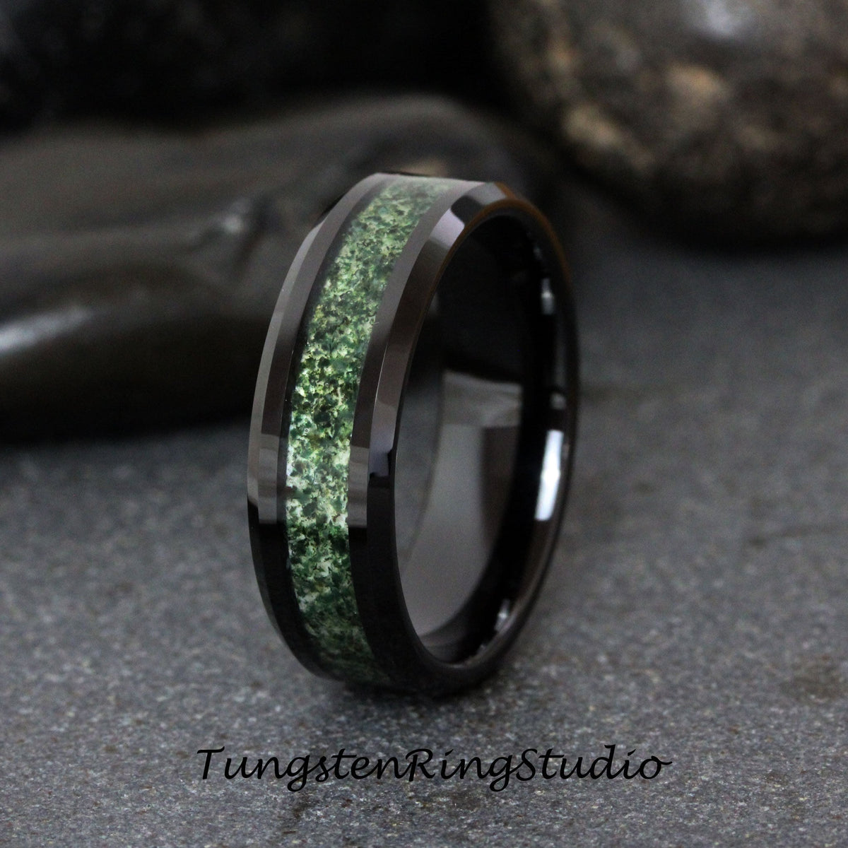 8mm beveled band