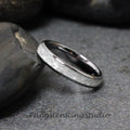 Diamond Dust Ring Silver Gray Polish Tungsten Wedding Ring  8mm 6mm 4mm Gold Silver Black Ring Mens Ring Men & Women Bling Sparkling Band