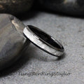Diamond Dust Black Ring Polish Tungsten Wedding 8mm 6mm 4mm Gold Silver Black Ring Mens Ring Men & Women Bling Sparkling Band