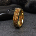 6mm Yellow Citrine Ring Gold Citrine German Glass Wedding Tungsten Carbide Ring 4 8mm Women Ring Mens Band Yellow Gold Anniversary Band
